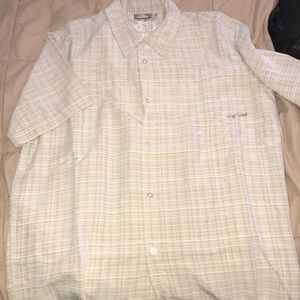 Beige ss rip curl button up